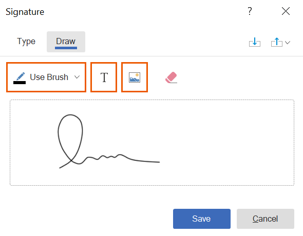 signature draw tools