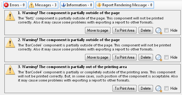 Report checking