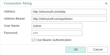 Authentication of the OData Connection in Reports.Web and Reports.JS