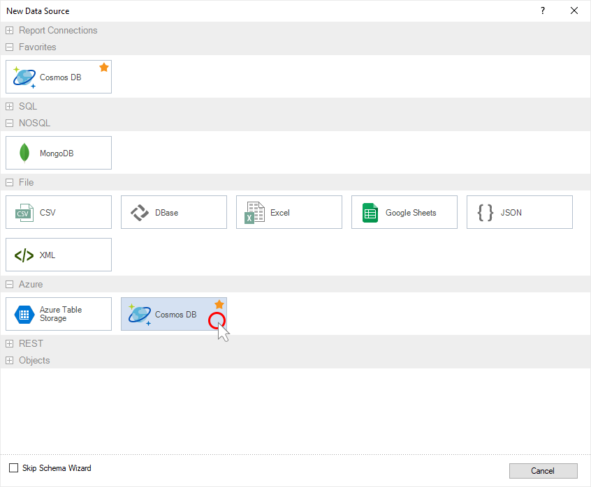 New CosmosDB Data Adapter