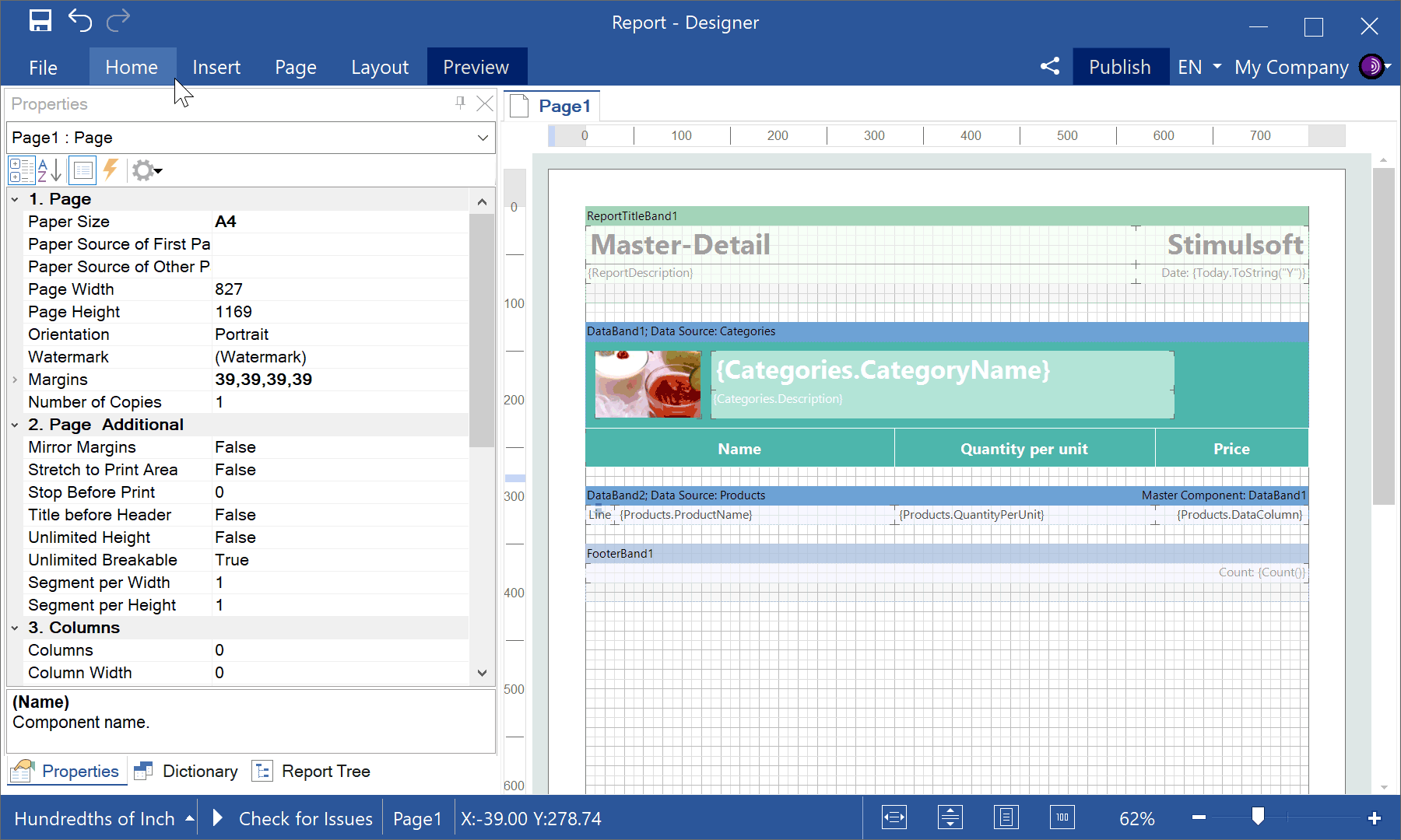 Expressions in properties