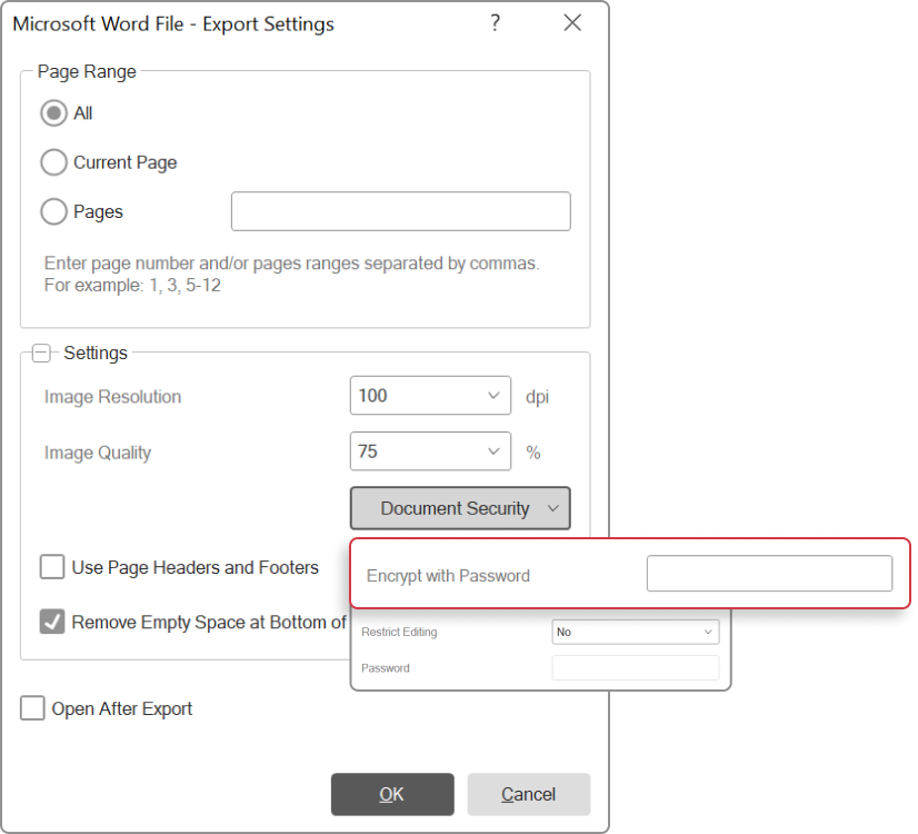 Document Viewing Security