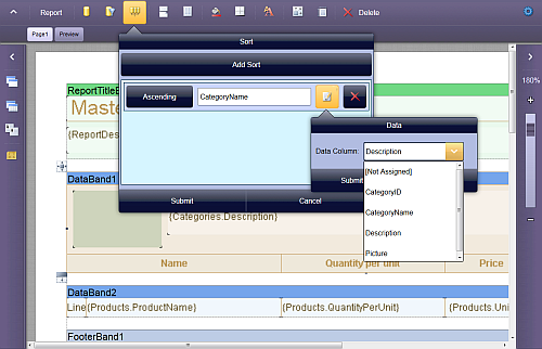 Data Column Selector