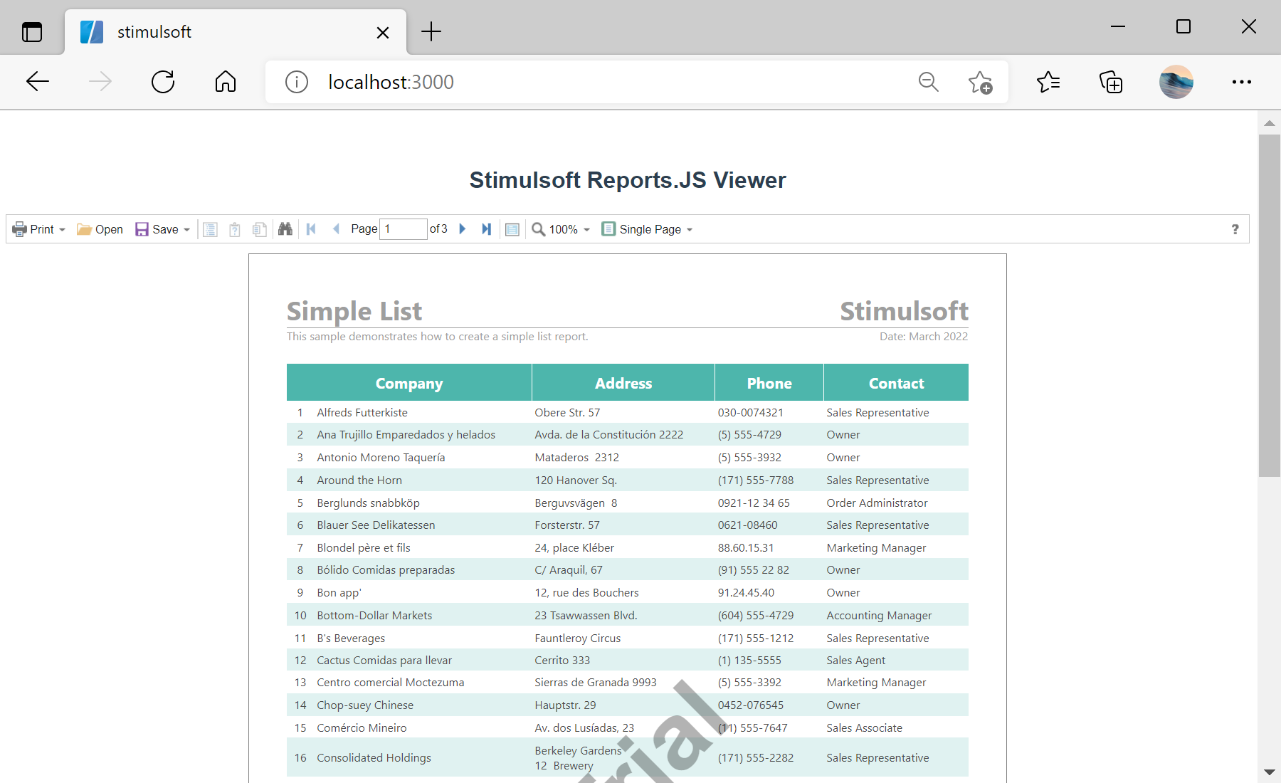 Integrating the Report Viewer into an Application