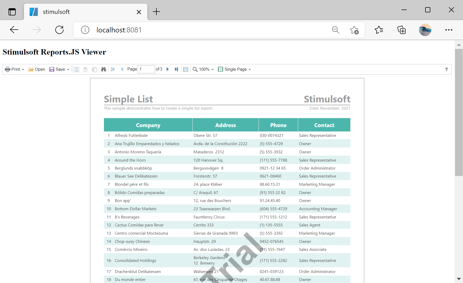 Integrating the Report Viewer into an Application